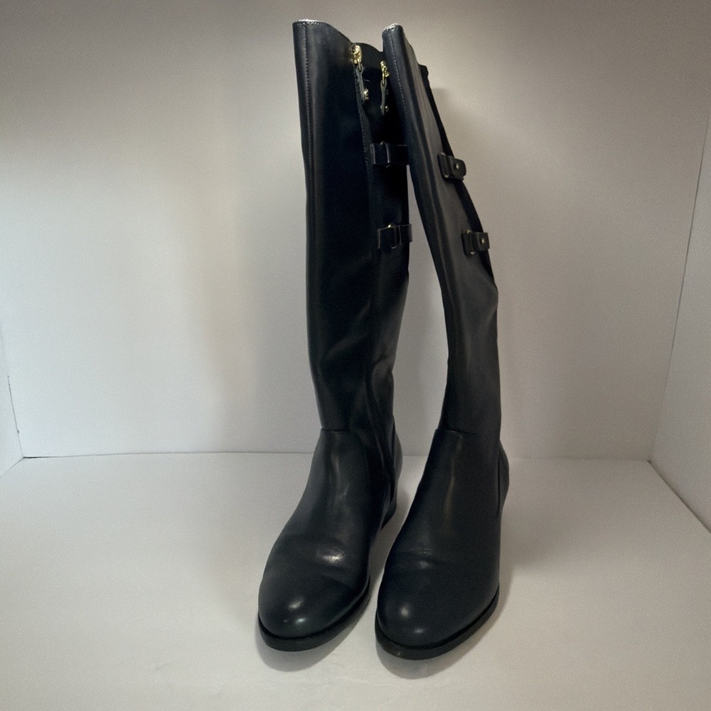 isaac mizrahi live boots Angela 8W Black Riding Boots - Picture 4 of 9